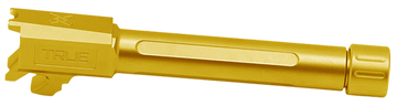 True Precision Springfield Hellcat Pro 9mm Luger 3.70" Threaded Drop-In Barrel - Gold TiN Stainless