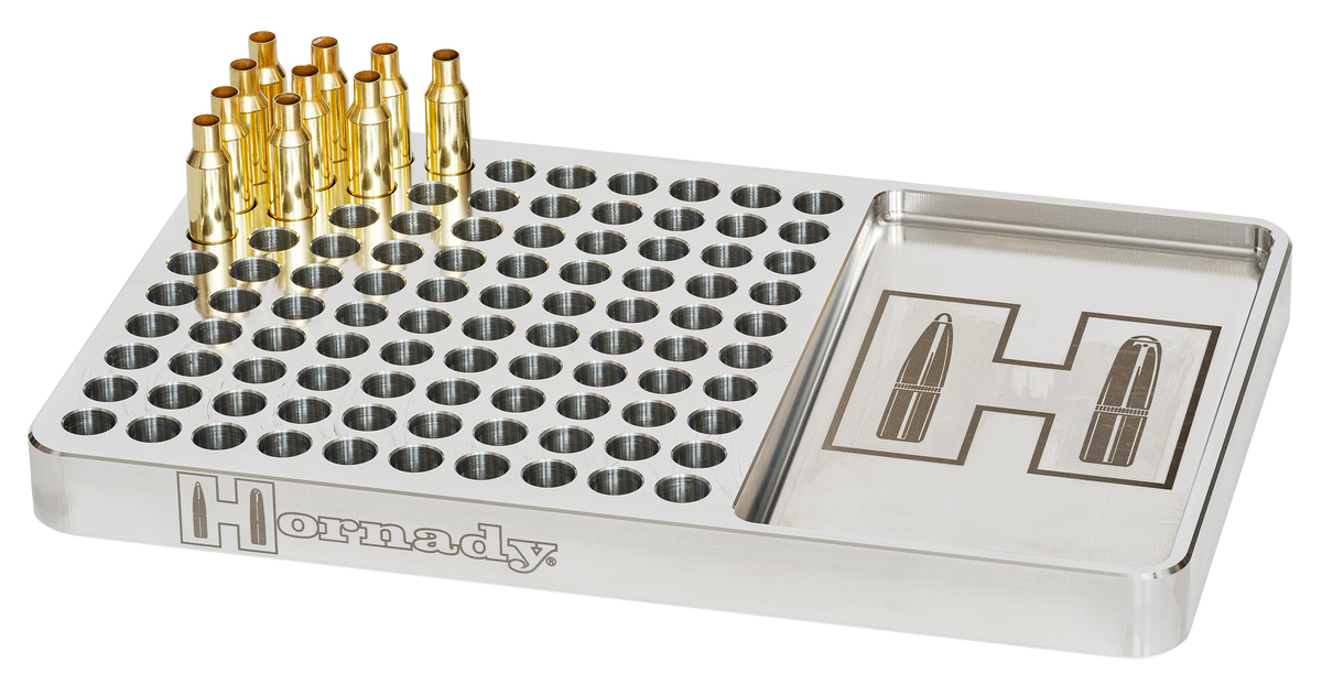Hornady Aluminum Reloading Block 100-Round Red - 30-06/308/6.5 Creedmoor