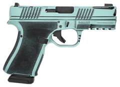 Black Rain Ordnance Frontline+ 9mm 4" 15+1 Semi-Auto Pistol - Robin's Egg Blue Battleworn