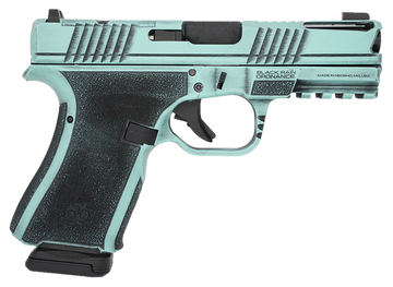 Black Rain Ordnance Frontline+ 9mm 4" 15+1 Semi-Auto Pistol - Robin's Egg Blue Battleworn