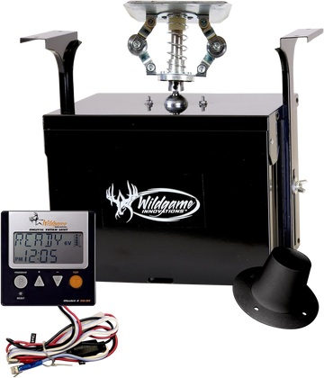 Wildgame Innovations Evolution Digital 12V Game Feeder Kit 6 Programs 1-30 Second Duration Black