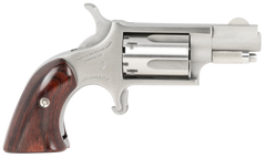 North American Arms 22LRGBG Mini-Revolver 22 LR 1.13" 5rd Stainless Steel, Wood Boot Grip