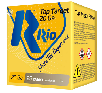 Rio Ammunition Top Target 20 Gauge 2.75" 7/8 oz 9 Shot 25 Rd - Box or Case