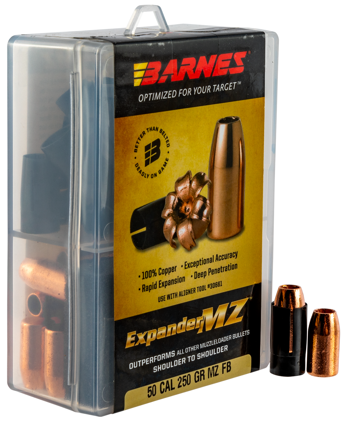 Barnes Bullets Expander MZ 50 Cal 250gr Muzzleloader Hollow Point 24-Rd Box