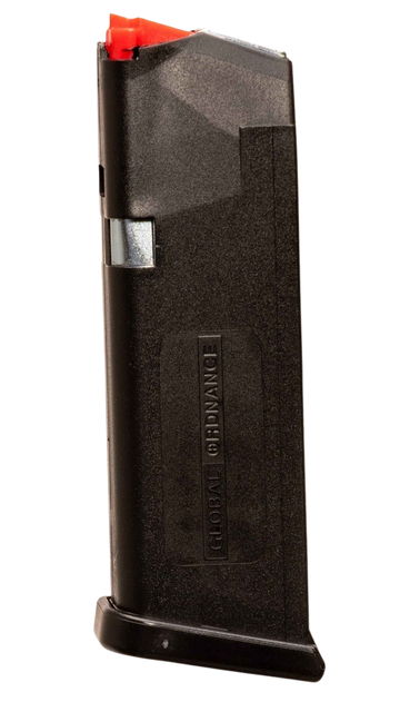 Global Ordnance Glock Style 9mm Luger 15rd Polymer/Steel Magazine - Black