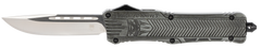 CobraTec CTK-1 Large 3.75" OTF Drop Point Plain D2 Steel Stonewashed Aluminum Handle