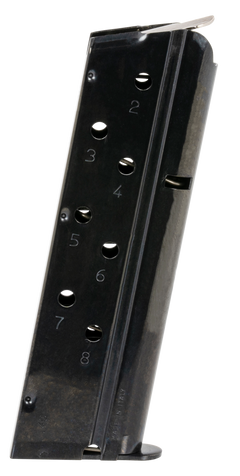 Mec-Gar 1911 Government 40 S&W 8rd Blued Carbon Steel Magazine
