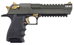 Magnum Research Desert Eagle Mark XIX L6 44 Mag 6" 8+1 Semi-Auto Pistol - Black/Green/Gold