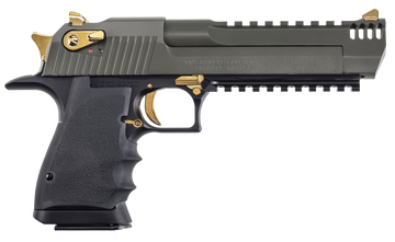 Magnum Research Desert Eagle Mark XIX L6 44 Mag 6" 8+1 Semi-Auto Pistol - Black/Green/Gold