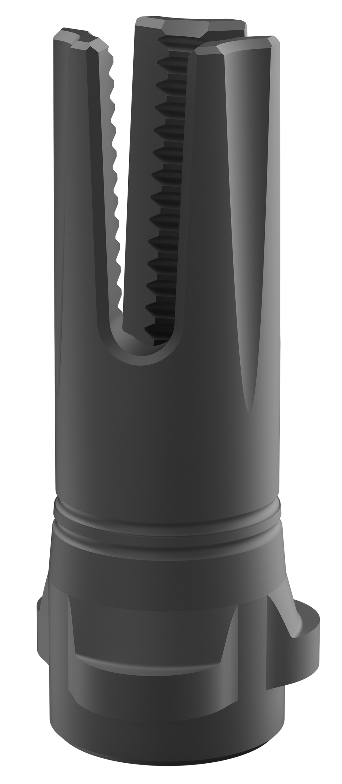Breek Arms Scorch 3-Prong 30 Cal 5/8x24 Steel Flash Hider - Black Nitride - Breek-LOK 3QD