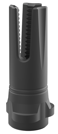 Breek Arms Scorch 3-Prong 30 Cal 5/8x24 Steel Flash Hider - Black Nitride - Breek-LOK 3QD