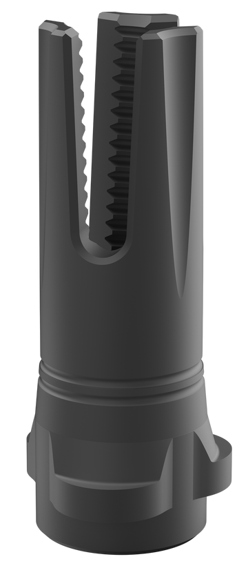 Breek Arms Scorch 3-Prong 30 Cal 5/8x24 Steel Flash Hider - Black Nitride - Breek-LOK 3QD
