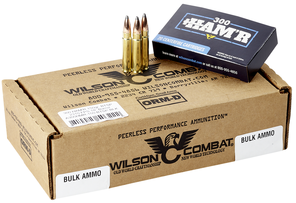 Wilson Combat HAM'R 300 HAM'R 150gr Boat Tail Soft Point - Box or Case