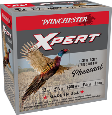 Winchester Ammo Xpert Pheasant 12 Gauge 2.75" 1-1/8 oz #4 Shot 25 Rd - Box or Case