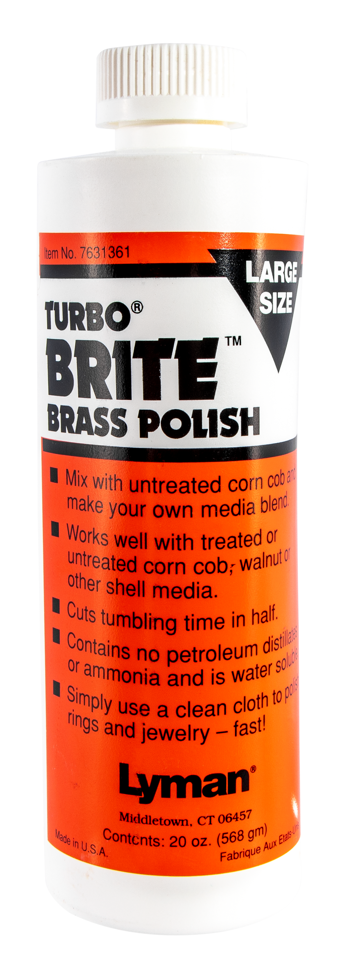 Lyman Turbo Brite Brass Case Polish 20 oz
