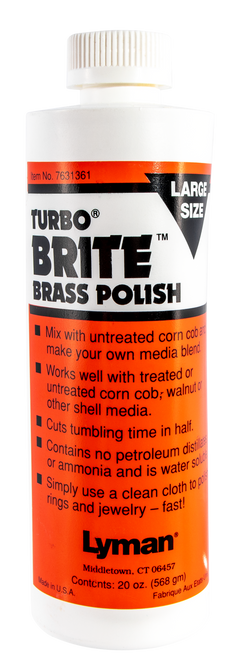 Lyman Turbo Brite Brass Case Polish 20 oz