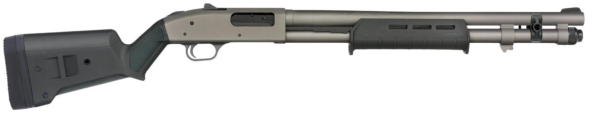 Mossberg 590A1 12 Gauge 20" 6+1 Pump Shotgun - Tungsten Gray Cerakote Barrel, Magpul SGA Stock