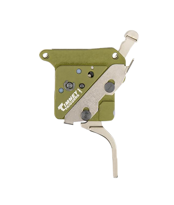 Timney Triggers 51716V2 Elite Hunter Straight Trigger 3 lb for Remington 700 Right - Green/Nickel