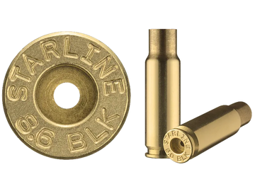 HSM 8.6 Blackout Unprimed Brass Rifle Cases 50-Count
