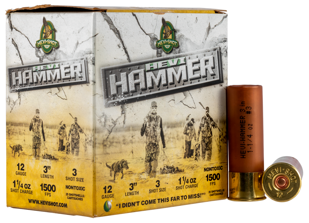 Hevishot HEVI-Hammer 12 Gauge 3" 1-1/4 oz #3 Shot 1500 fps - Box or Case