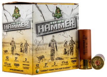 Hevishot HEVI-Hammer 12 Gauge 3" 1-1/4 oz #3 Shot 1500 fps - Box or Case