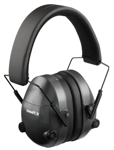 Champion Targets 40974 Electronic Muffs 25 dB Over the Head Black