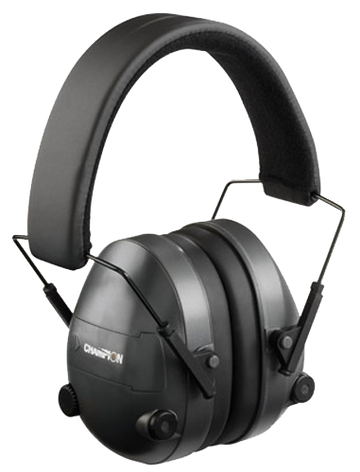 Champion Targets 40974 Electronic Muffs 25 dB Over the Head Black