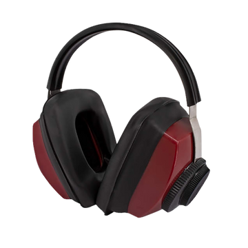 Radians CP0300CS Competitor Muff 26 dB Adjustable Earmuff Black/Red - 1 Pair