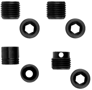 GrovTec GTHM289 Heavy Duty Push Button Bases Black Steel - Stock Mount 2-Pack