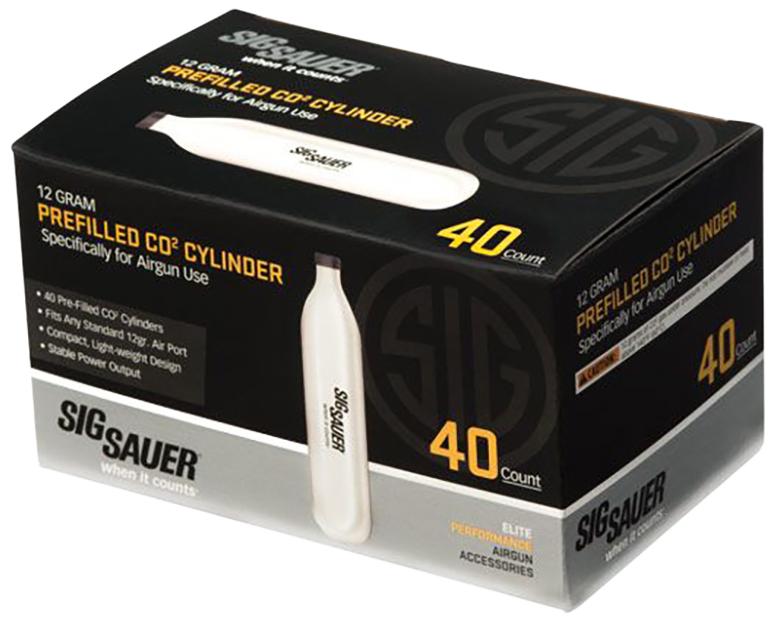 Sig Sauer Airguns AC1240 CO2 Cylinders 12 Gram 40 Per Box