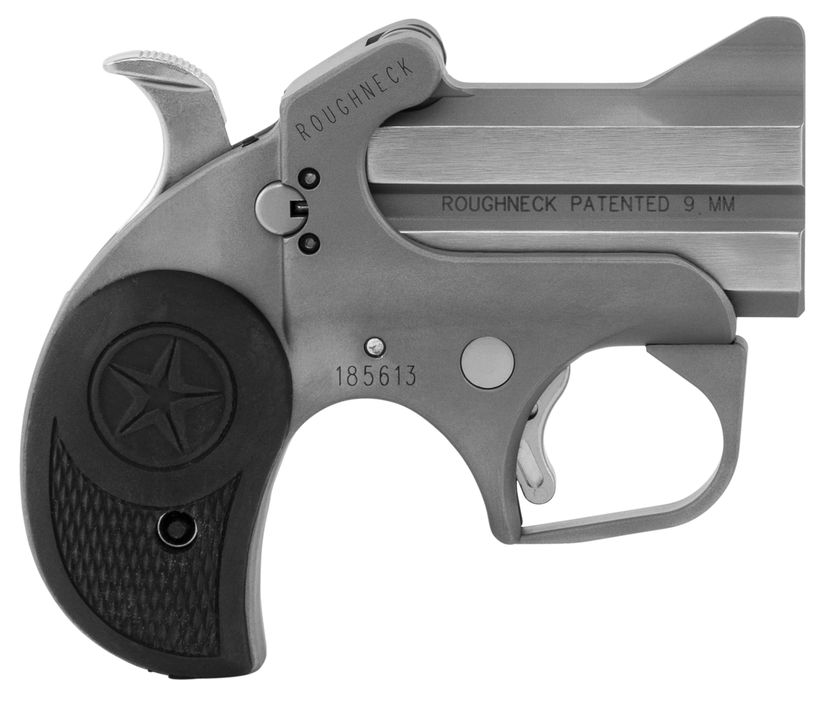 Bond Arms BARN Roughneck 9mm Luger 2.50" 2-Rd Derringer - Rough Matte Stainless