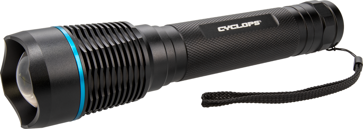 Cyclops Brontes 2K 2000 Lumen Cree LED Flashlight - Black Anodized
