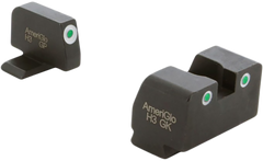 Ameriglo XD181 Optic Compatible Sight Set for Springfield XD - Green Tritium White Outline Front / Rear - Tall Suppressor Height
