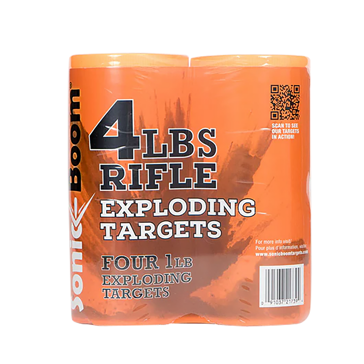 Sonic Boom/Jerent SBT014P 1 lb Rifle Exploding Target 4 Pack