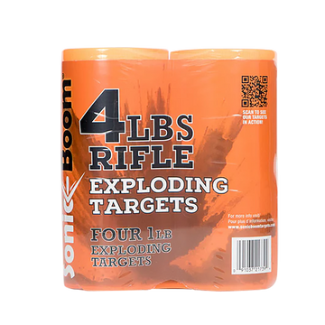 Sonic Boom/Jerent SBT014P 1 lb Rifle Exploding Target 4 Pack