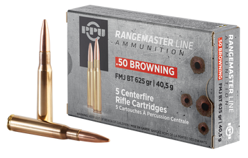 PPU Rangemaster 50 BMG 625gr FMJ 5 Rd - Box or Case