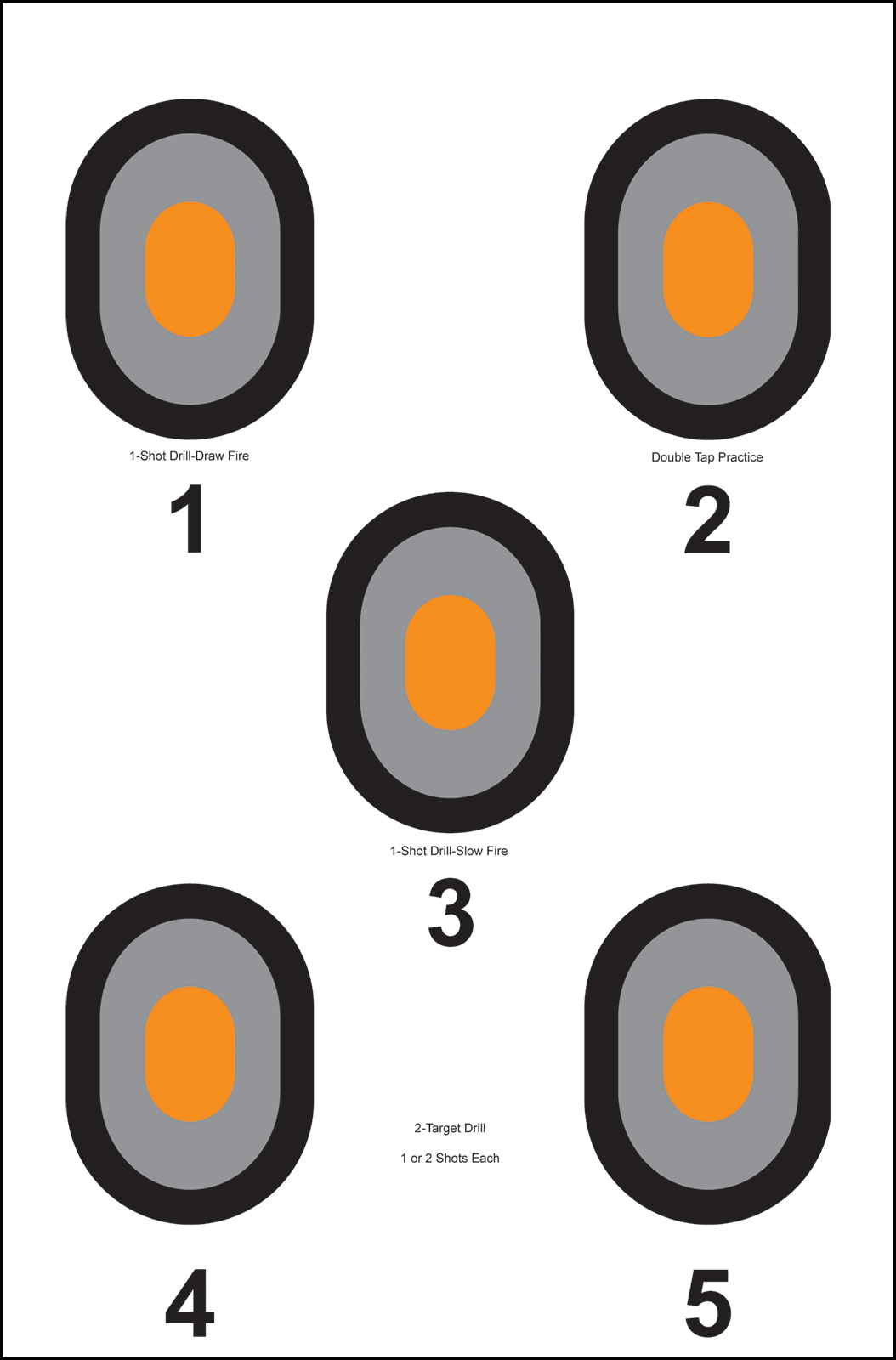 Action Target 530OC100 Bullseye Paper Target 23" x 35" 100 Per Box