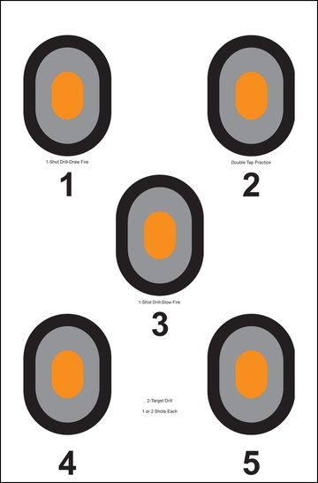 Action Target 530OC100 Bullseye Paper Target 23" x 35" 100 Per Box