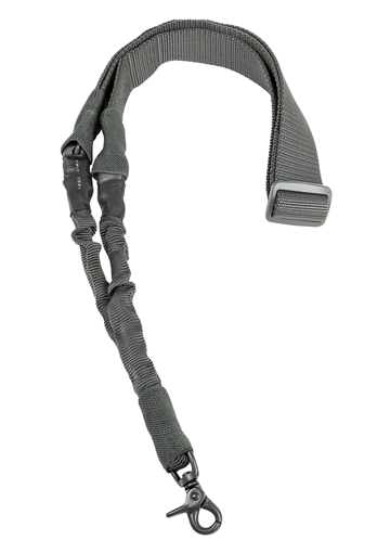NcSTAR AARS1PU Single Point Sling 44"-60" x 1.5" Nylon Urban Gray - Bungee