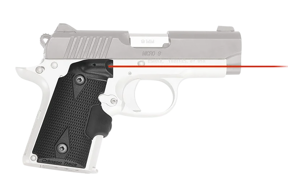 Crimson Trace LG-409 Lasergrips Kimber Micro 9 Red Laser Black Polymer