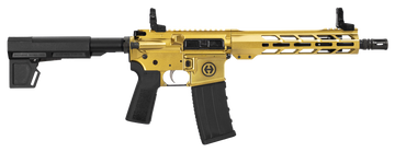 Hi-Point Firearms HP-15P 5.56 NATO 10.5" 30+1 Semi-Auto Pistol - Gold Receiver