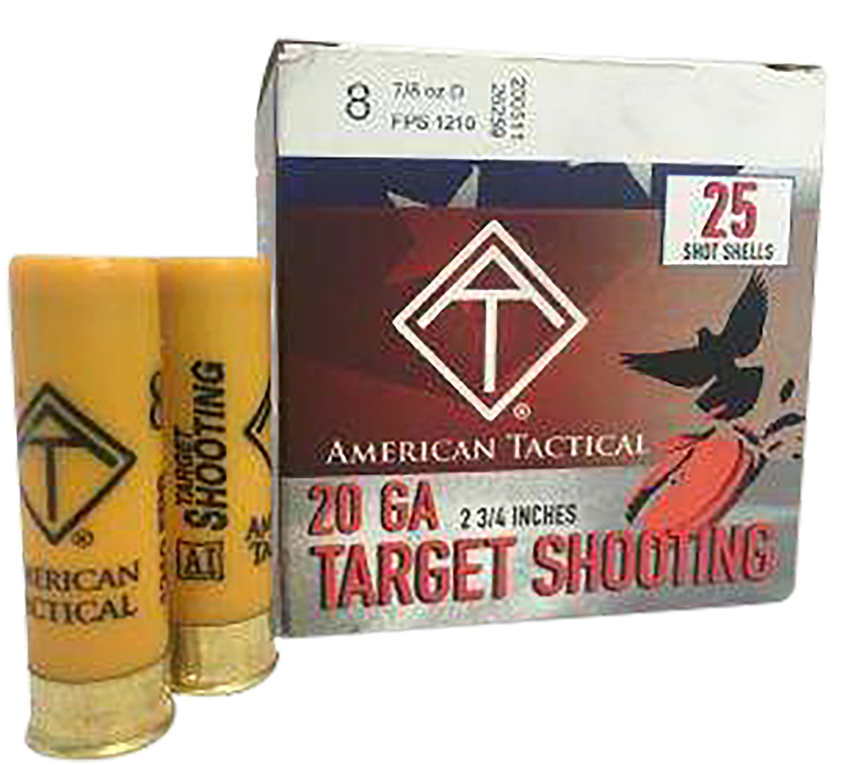 ATI Target Load 20 Gauge 2.75" 7/8 oz #8 Shot Shotshell - Box or Case