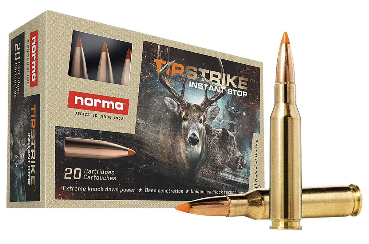 Norma Tipstrike 7mm-08 Rem 160gr Polymer Tip - Box or Case