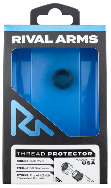 Rival Arms Thread Protector 9mm Luger 1/2x28 Black PVD 416R Stainless Steel
