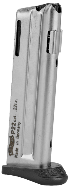 Walther Arms 512604 P22 22 LR 10rd Stainless Detachable w/Finger Rest