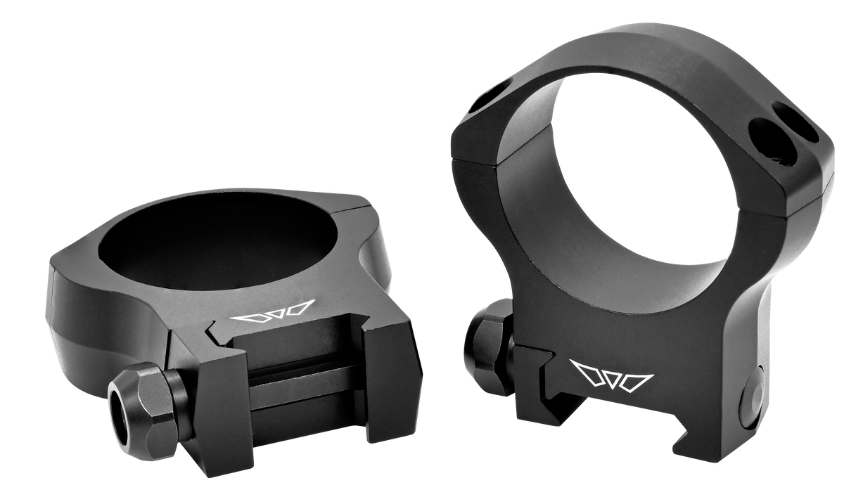 Warne 7242M Mountain Tech 35mm High 0 MOA Scope Rings - Matte Black