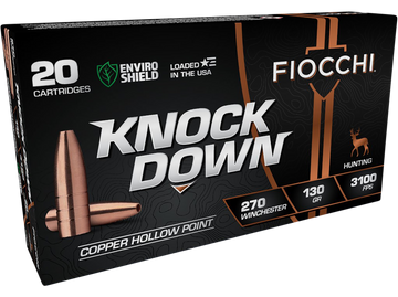 Fiocchi Knock Down Enviro Shield 270 Win 130gr Hollow Point - Box or Case