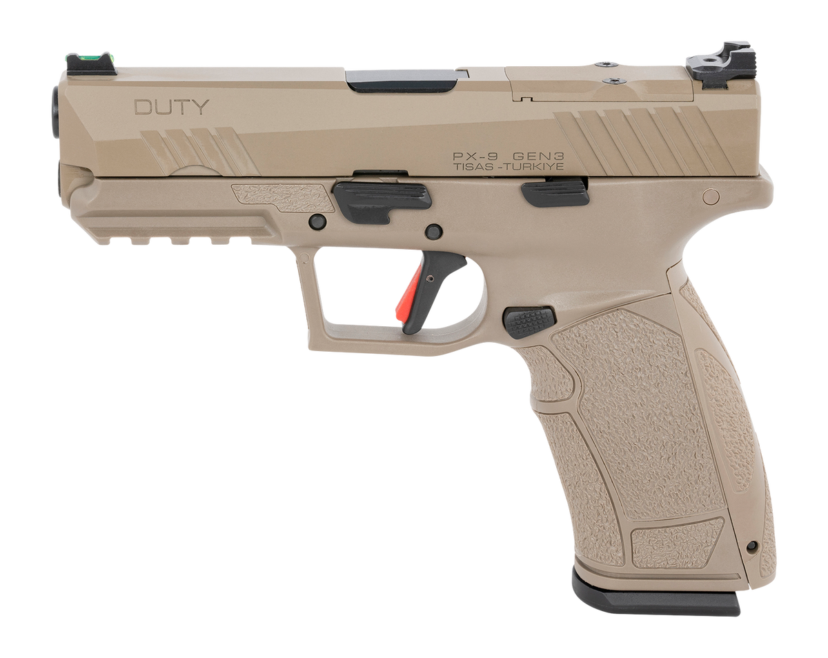 Tisas Arms PX-9 Gen3 Duty 9mm Luger 4.12" 20+1 Semi-Auto Pistol - Flat Dark Earth