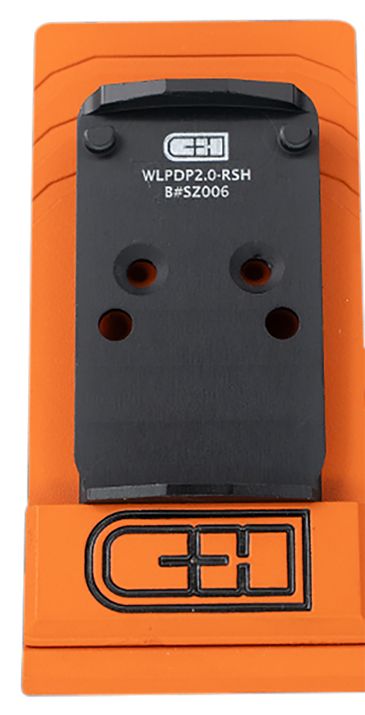 C&H Precision WLPDP2.0RSH Walther PDP 2.0 Optic Mount Plate - Trijicon RMR / Holosun Footprint - Black Anodized