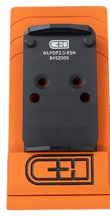 C&H Precision WLPDP2.0RSH Walther PDP 2.0 Optic Mount Plate - Trijicon RMR / Holosun Footprint - Black Anodized